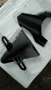 Dudukan Plat Nomor beat esp Carbon Depan Dan Dudukan Lampu Belakang Carbon Beat 2016 - 2019