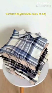 kemeja flanel impor prian dan wanita lengan panjang kualitas distro premium || flanel kotak-kotak wanita dan pria terbaru lengan panjang terlaris