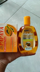 RDL Paket Perawatan Wajah | Paket Glowing RDL Sabun Papaya 135g & Facial Cleanser 150ml