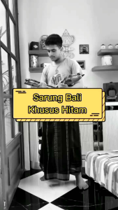 Sarung Dewasa Real Pict Bisa Pilih Motif & Warna Santri Wadimor 555 Hitam