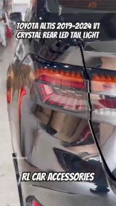 Toyota altis 2020 2021 2022 2023 2024 V1 running welcome rear led tail lamp light boot trunk garnish sequential signal taillamp taillight bodykit body kit lip garnish cover