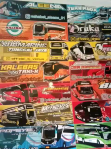 1 LEMBAR STIKER BUS BASURI UKURAN BESAR ISI 20 KOTAK / STIKER BUS BASURI UKURAN BESAR ISI 20 KOTAK / STIKER BUS BASURI VIRAL