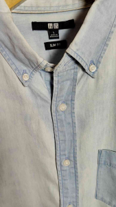 Kemeja Denim Uniqlo Original Second Size L