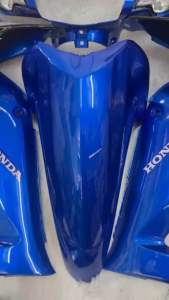 ชุดสีเวฟ100S Ubox (05) ตัวใหม่ สีน้ำเงินเทา มีดิสหน้า เต็มคัน