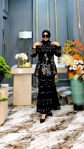 ZIFA FASHION || COD || SET ROK MALAY BY ASOPUROH || DRESS SET ROK FREE HIJAB PASHMINA || GAMIS Pesta KONDANGAN KEKINIAN || BAJU KURUNG ORGANZA BORDIR MEWAH FULL PAYET ELEGAN || GAMIS PESTA TERBARU SIAP KIRIM || *ST