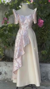 Modern Filipiniana Peony Dress Overlap