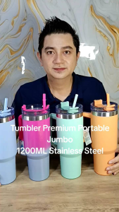 Tumbler Stainless Steel 304 Mug Tahan Panas Dingin Portable 1200 ml BPA Free ^^