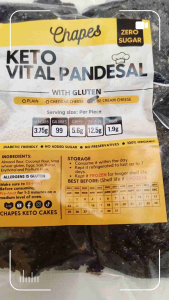 Chapes Keto Pandesal Ube Cream Cheese Flavor