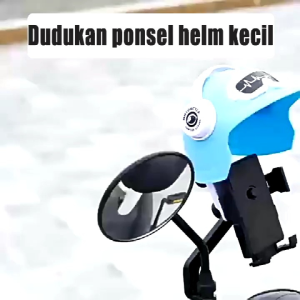 Dudukan Hp Helm Motor Holder Handphone Spion Sepeda Motor Listrik