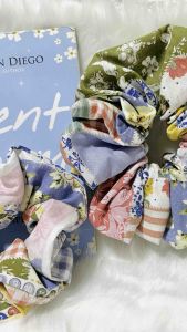 SCRUNCHIES KOREAN WOVEN/GINGHAM (STANDARD AND OVERSIZED)