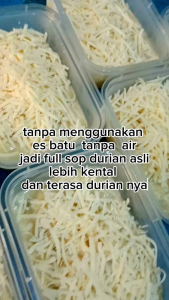 SOP DURIAN ASLI DENGAN NATA DE COCO KEJUSUSU