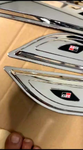 list body samping Agya Ayla 2023 2025 Gr Sport hitam & Chrome