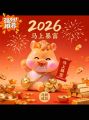 SG Stock 2026 CNY Year of Fire Horse Figurine Cute Mini Lucky Horse Ornament Car Dashboard & Office Desk Decor Chinese New Year Gift. 