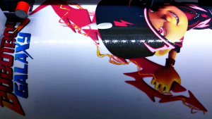 Stiker Dinding BOBOIBOY 2 Size 30-45 cm Vinyl Graftac white waterproof