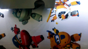 SUPERWINGS Sticker Dinding Size 9 cm Vinyl White Waterproof