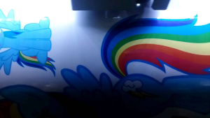 Stiker Dinding Little Pony Ukuran 30-45 cm Vinyl Graftac Putih Tahan Air