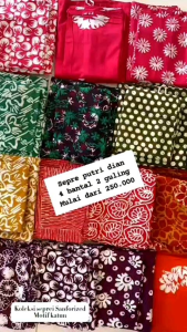 Spre Batik Putri Diana Pudia Ukuran 180 x 200