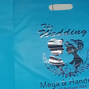 Tas PLASTIK SABLON Jenis PLONG Custom ISI 100 pcs