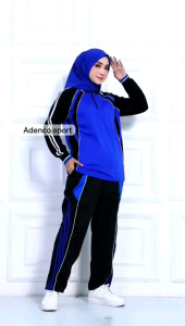 Baju Olahraga Wanita one set lengan panjang / Setelan baju olahraga senam wanita