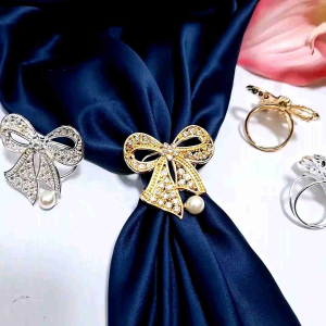Bros ring jilbab Terbaru Mewah Simple Elegan Cincin Syal Kerudung segi empat modern Terbaru Kekinian
