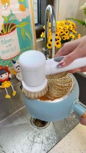 Electric Cleaning Brush Tools Cordless Wireless Handheld Multi-Function 3 In 1 One Touch Operation 电动清洁刷