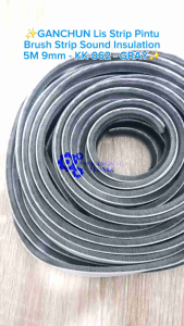 GANCHUN Lis Strip Pintu Brush Strip Sound Insulation 5M 9mm - KK-062 - GRAY
