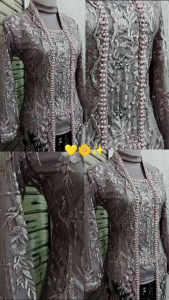 Kebaya Kutubaru Modern Wisuda Lengan Panjang