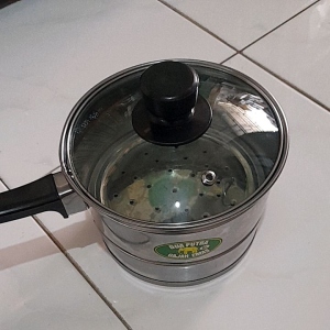 panci stemer serbaguna multi fungsi ukuran 16 cm