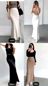 Rok lunar mermaid skirt rok duyung skuba rok wanita basic