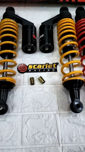 280/320/340 mm original scarlet shockbreaker shock absorber shock blkg tabung atasn nitrogen honda Yamaha Jupiter Z1 Vegaforce1suprakharismaRevobladetaigerwinRX kinggrand dll 340mm original scarlet 8971fungsi tabung bisa di isi angin nitrogen