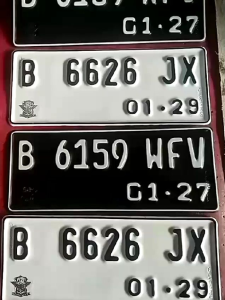 PLAT NOMOR MOTOR STD & NOMOR MOTOR LISTRIK FONT BARU & FONT LAMA