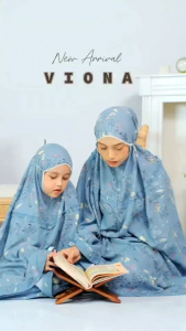 Mukena VIONA 2IN1 Rayon Motif Terbaru mulai size balita sampai dewasa