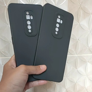 Softcase Full Black OPPO RENO 2F / RENO 2Z Case Casing Silikon Pro Camera