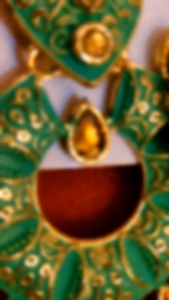 Gold Rhodium Polish Earrings in Metal Alloy with Pearl 81028