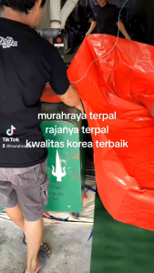 Terpal Plastik Korea A5 ukuran 2x3meter 2X4 3x5meter WATERPROOF terpasang Tali mata ayam pelindung Mobil jemur