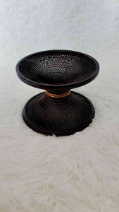 ขาบาตรพระ ขาบาตรไม้ไผ่ย้อมสีเครือบเงา ขาบาตรขนาด9นิ้ว ขาบาตรพระสงฆ์