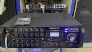 Amply karaoke gia đình Nanomax PRO-1209A 20 sò có bluetooth usb SD.