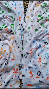 Promo 12pcs Celana Pendek Bayi Full Print 0-4 Bulan Motif Pinguin