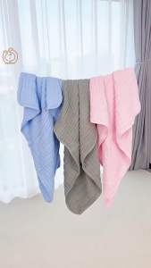 Day One 🍃6 Layer Baby Cotton Hooded Towel Sleep Blanket Bath Kids Towel MUJI Color Toddler Tuala Bayi Bertudung