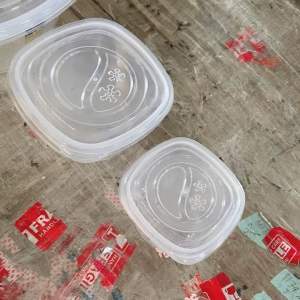 UniGlobal High Quality Transaparent Plastic Food Container Leftover Food Keeper