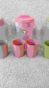 teko beranak teko plastik free bonus 2 pcs cangkir