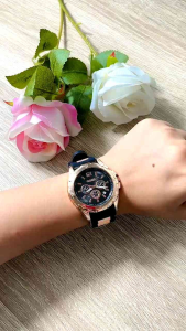 JAM TANGAN WANITA KEKINIAN ADA TANGGALNYA RUBBER DEWASA DAN REMAJA