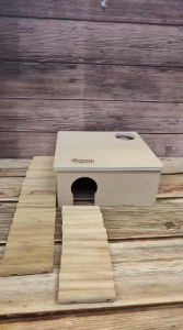 Hedgehog Planet natural wood ladder safe chewing flexible log fence