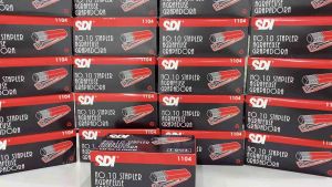 Bấm kim /Dập kim số 10 chính hãng SDI 1104.Dùng trong văn phòng học sinh.Thép không rỉ. Bọc cao su êm tay.Hình thú cute