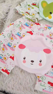 กางเกงต่อเป้าสั้น สำหรับเด็ก 0-6 เดือน คละสีคละลาย