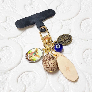 Spiritual Protection Keychain | Buto ng Sinukuan San Miguel Arcangel Kahoy ng Sinukuan Evil Eye & St. Benedict