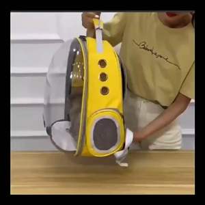 🇸🇬  Pet Backpack Carrier | Panoramic Transparent Space Capsule Design | Waterproof | Dogs Cats Rabbits Guinea Pigs