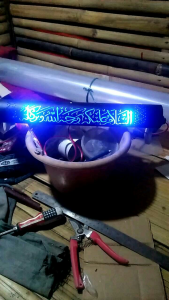 Lampu Hias Dinding & Pintu Kaligrafi Lafadz Assalamualaikum Warna Warni