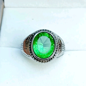CINCIN BATU GREEN MOLDAVITE SUPER KUALITAS