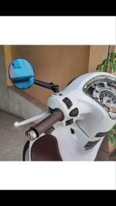 1 SET MOTORCYCLE ROUND SIDE MIRROR UNIVERSAL CNC BULAT